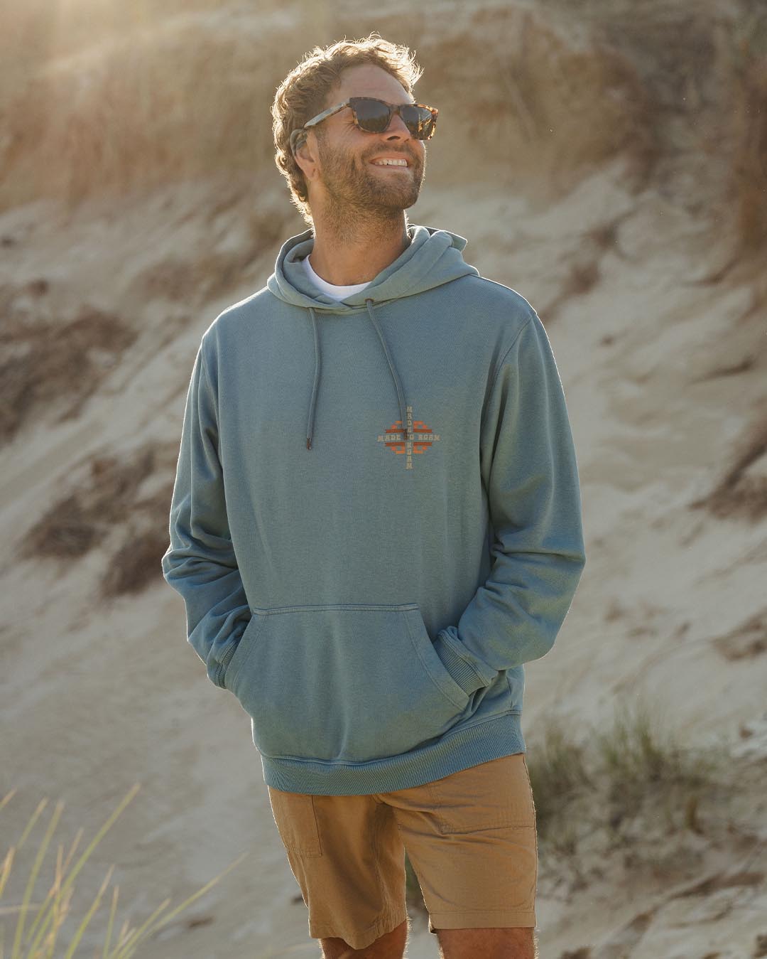 Oar Hoodie - Provincial Blue - Lifestyle
