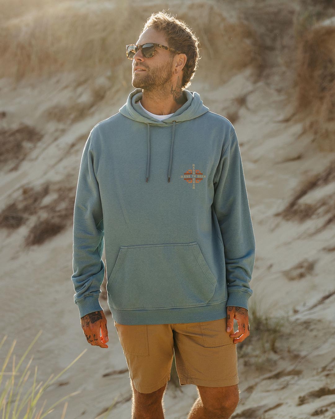 Oar Hoodie - Provincial Blue - Lifestyle