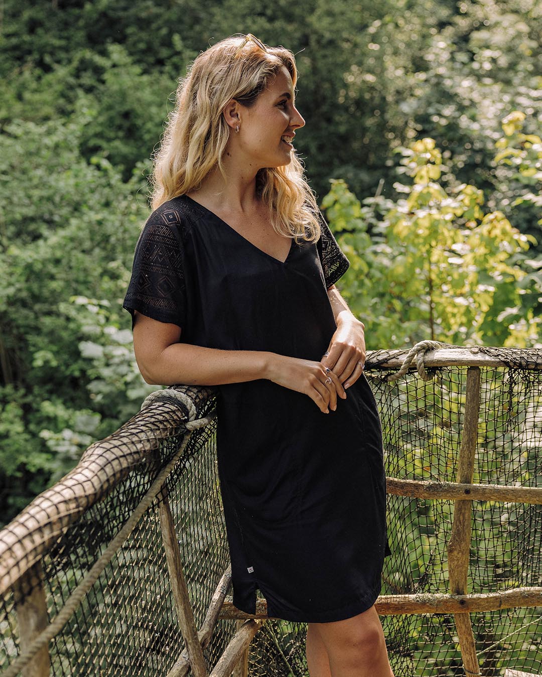 Ambrose Oversized Dress - Black - Lifestyle