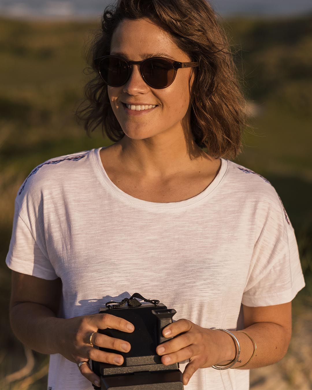 Henna Tassel T-Shirt - White - Lifestyle