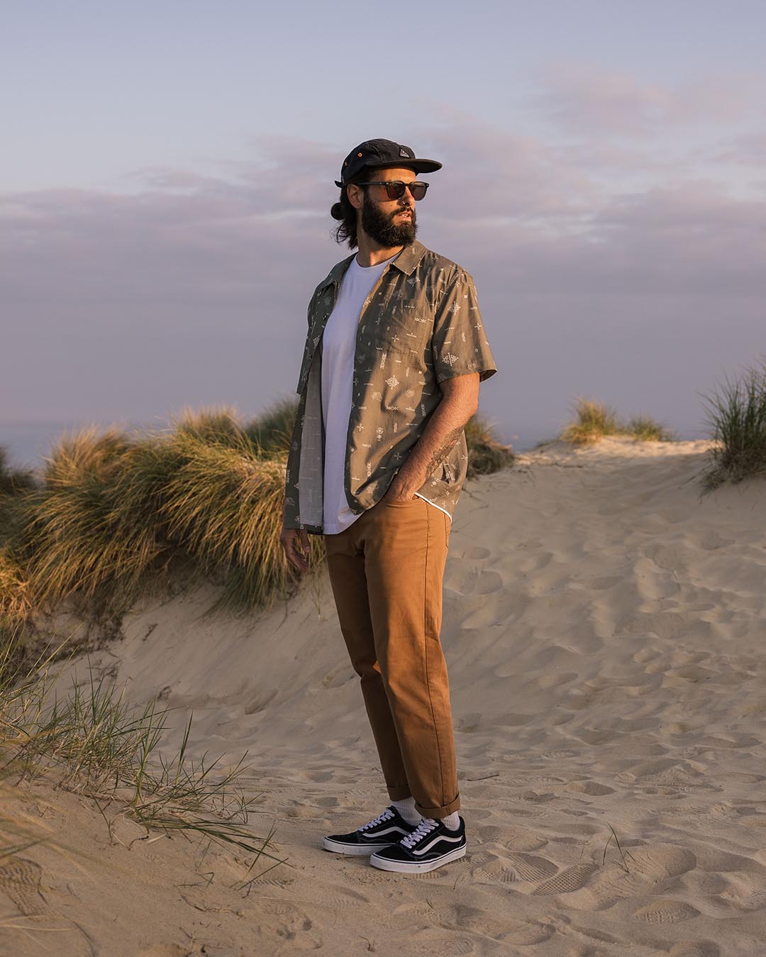 Cove Cotton Short Sleeve Shirt - Olive Made To Roam - Lifestyle