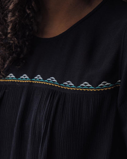 Petal Top - Black - Lifestyle