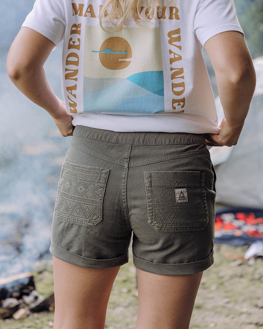 Ziggy Cotton Short - Dusty Olive - Lifestyle
