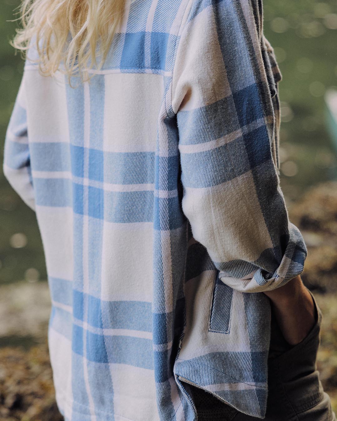 Stella LS Shirt - Provincial Blue Check - Lifestyle