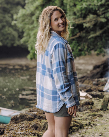 Stella LS Shirt - Provincial Blue Check - Lifestyle