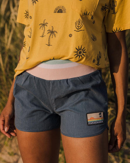 Explore All Purpose Short - Dark Denim - Lifestyle