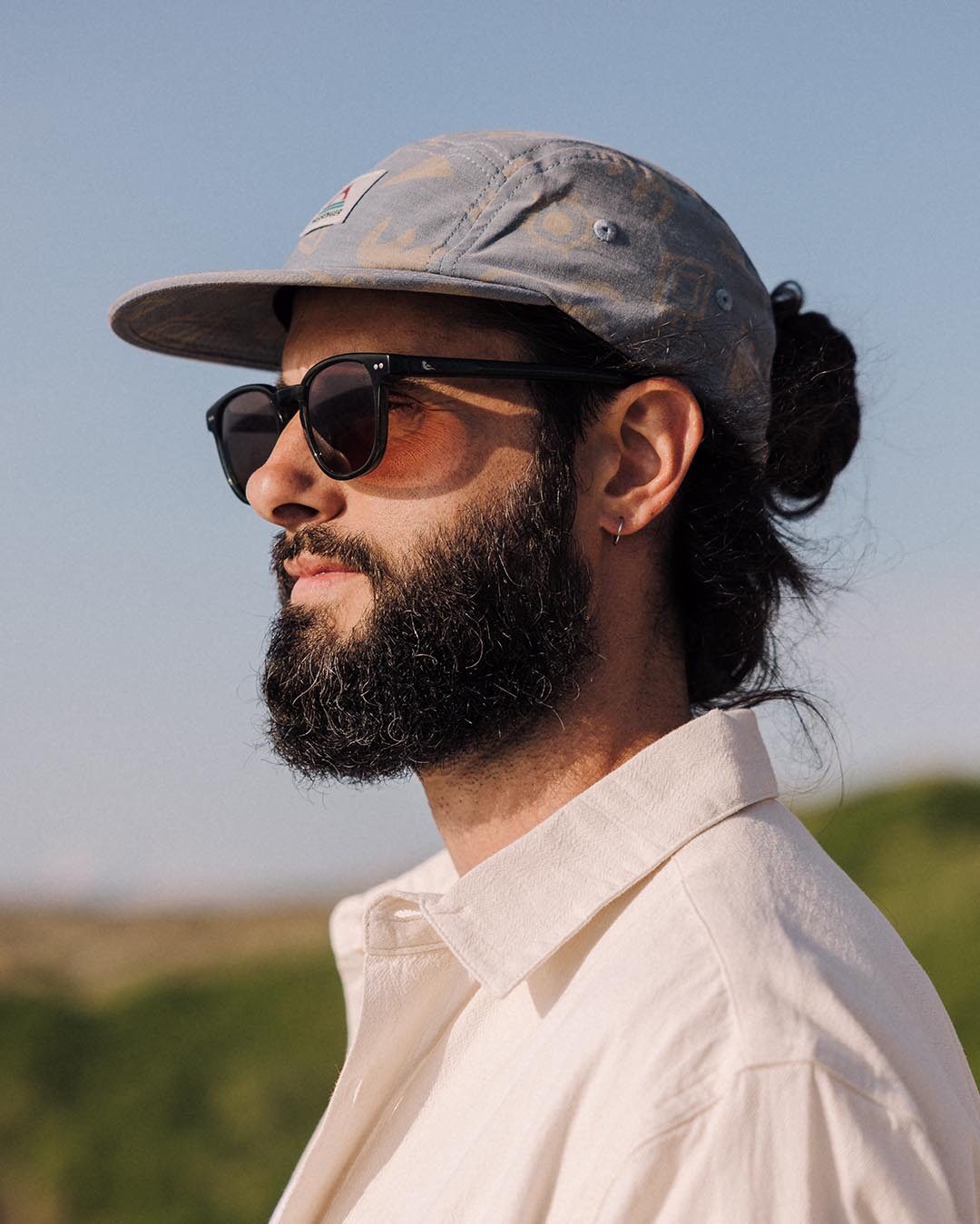 Azara 5 Panel Cap - Abstract Dark Denim - Lifestyle - Male