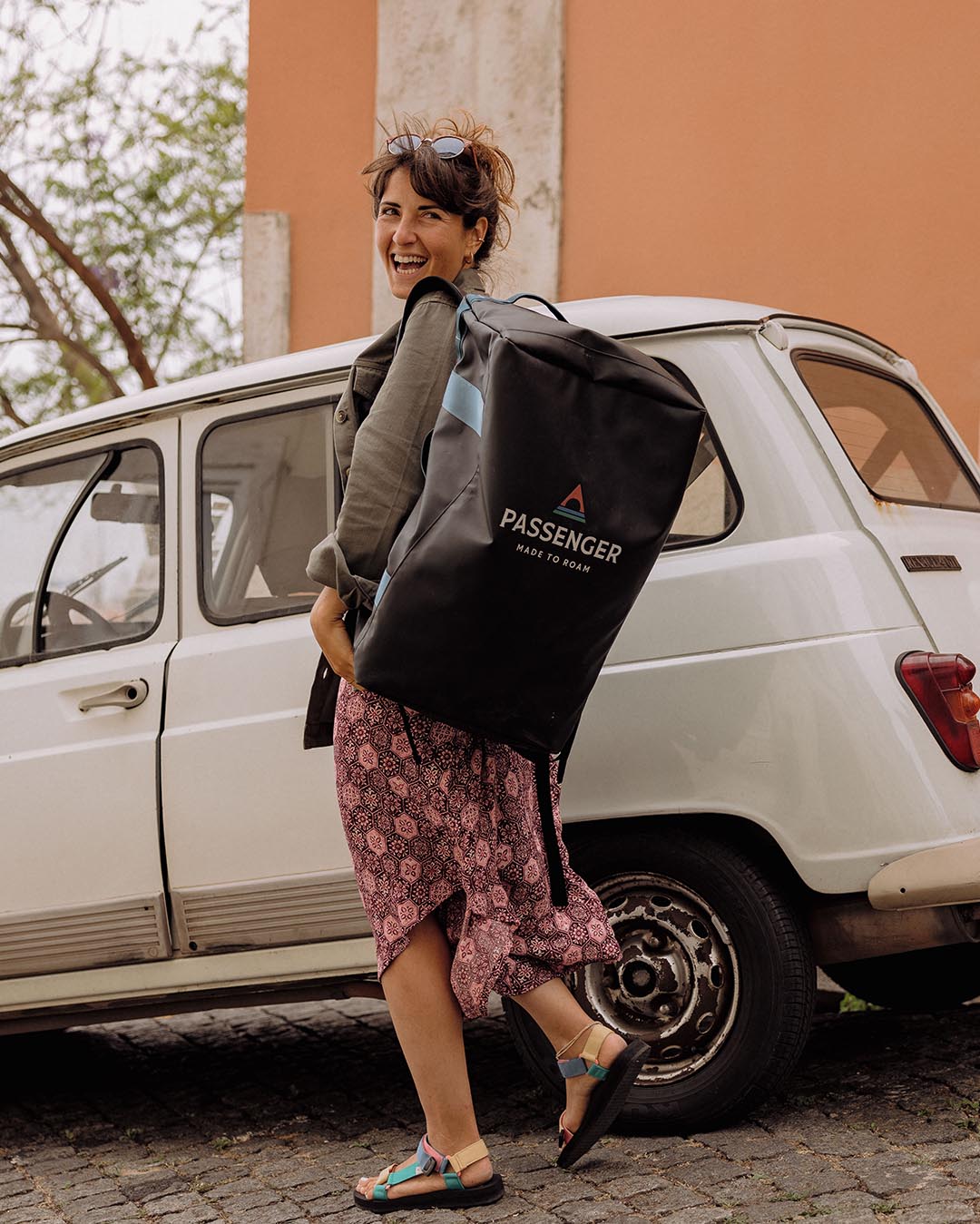 Road Trip 50L Duffel Backpack - Black - Lifestyle
