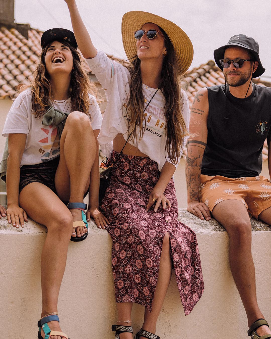 Hannah Skirt - Tile Wine - Lifestyle