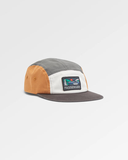 Roamer 5 Panel Cap - Storm Grey Multi - Flatlay