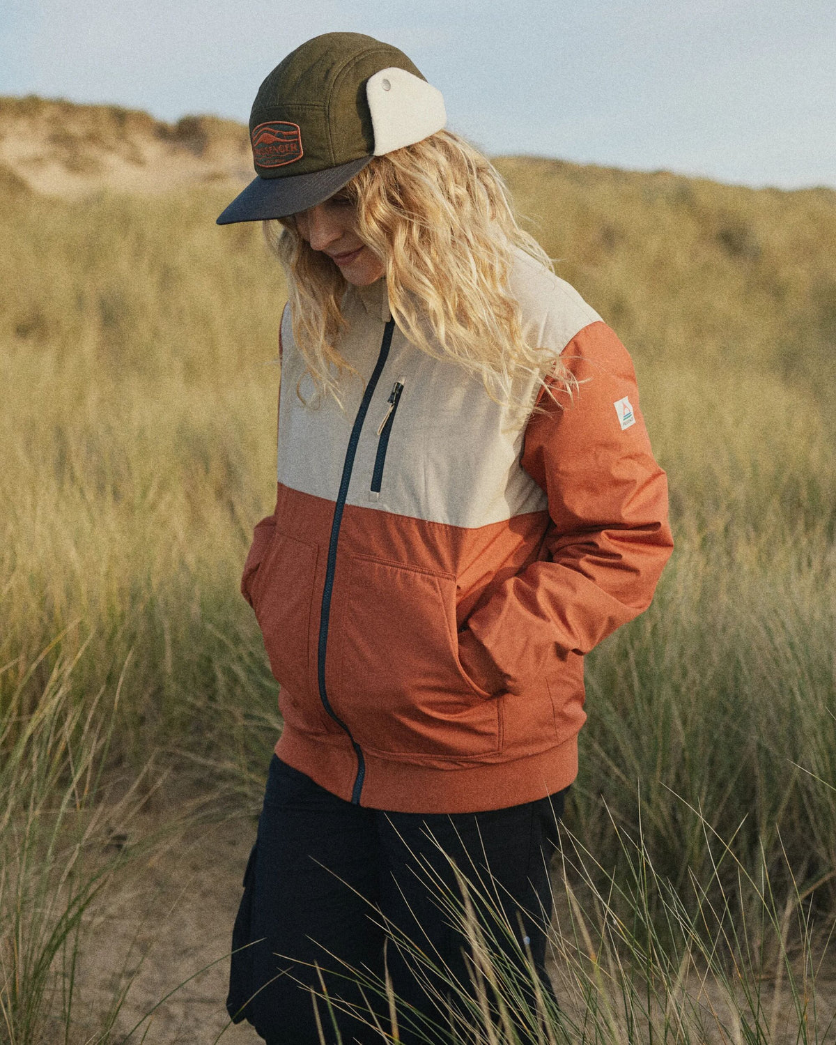 Finn Polar Fleece Lined Jacket - Baked Clay - Lifestyle