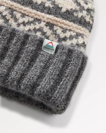 Lodge Bobble Hat - Black - Flatlay