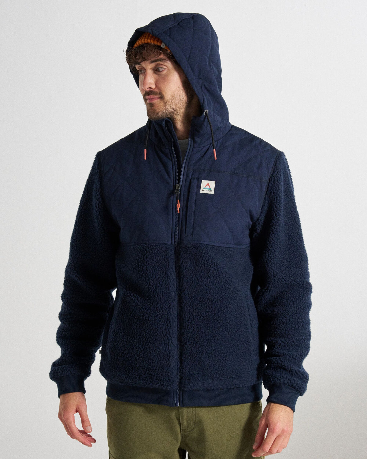 Adventure Deep-Pile Sherpa Fleece - Rich Navy - Studio Model