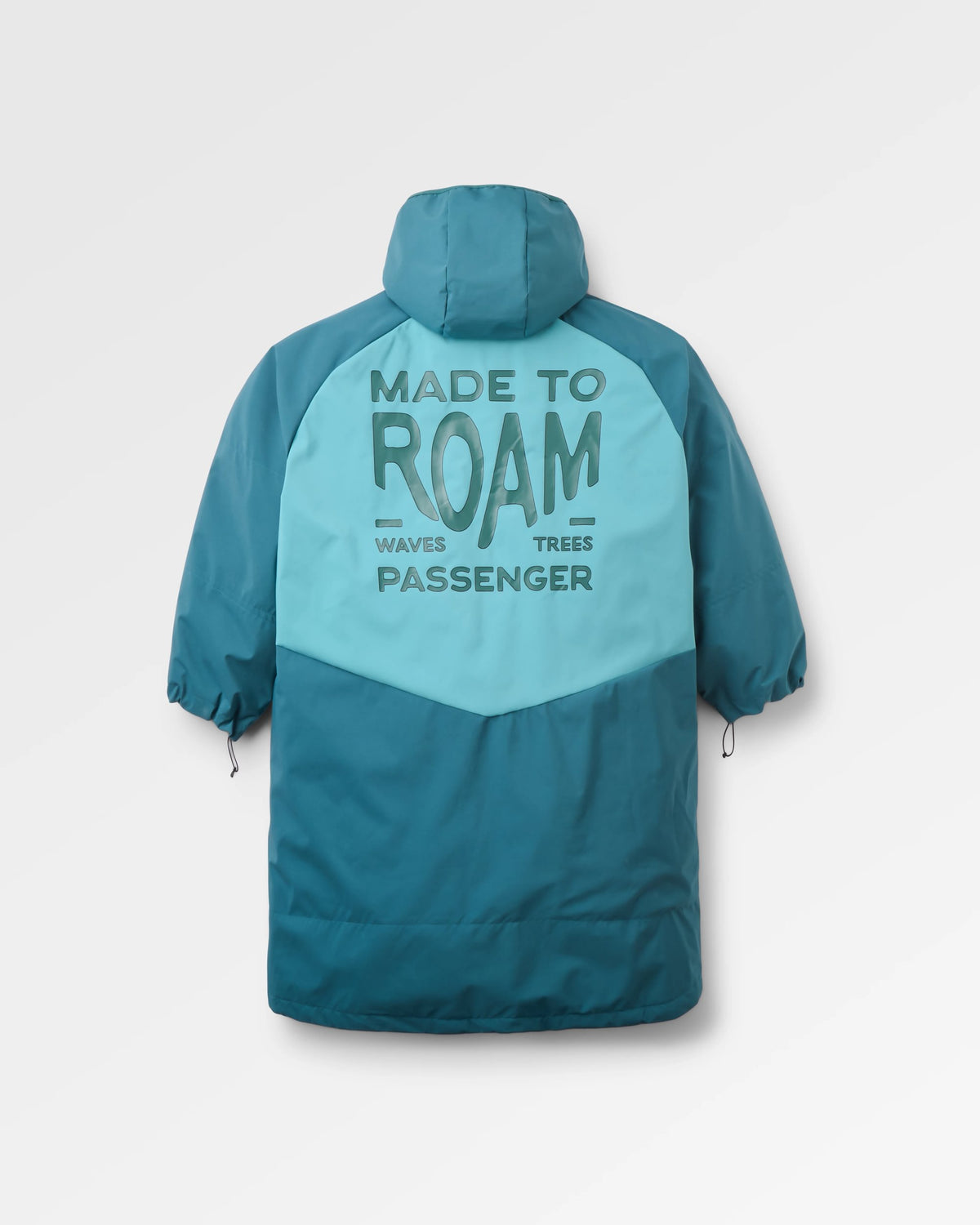Riptide Packable Changing Robe - Mediterranean/ Ocean Teal - Flatlay