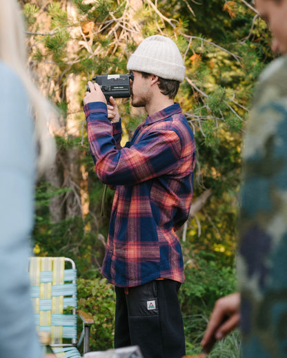 Backcountry Check Shirt - Rich Navy/ Red Ochre Check - Lifestyle