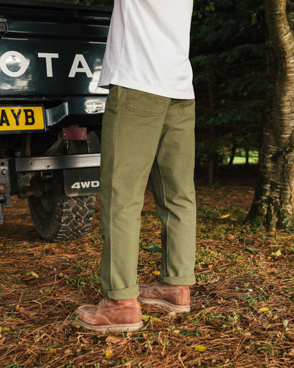 Vantage Cotton Canvas Trouser - Khaki - Lifestyle