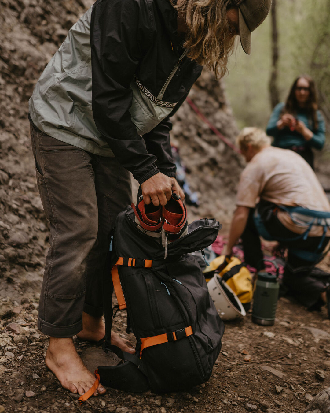 Adventurer 55L Backpack - Black - Lifestyle