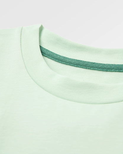Snapshot Cotton Relaxed Fit T-Shirt - Spearmint - Flatlay