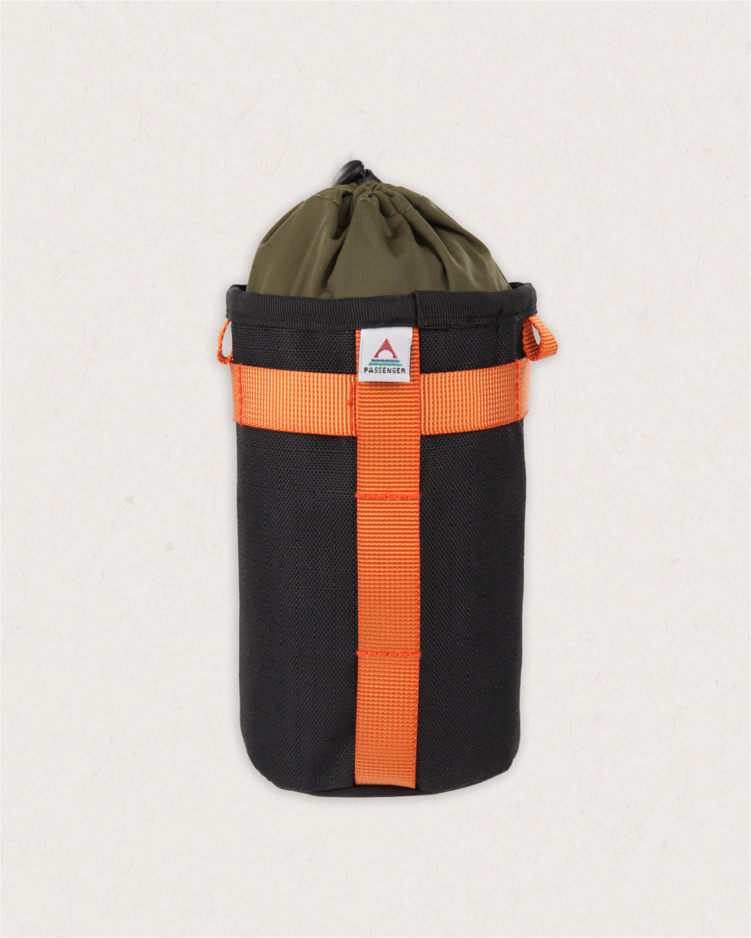 Steer Hybrid Bottle Bike Bag - True Black/ Khaki - Lifestyle