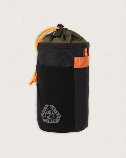 Steer Hybrid Bottle Bike Bag - True Black/ Khaki - Lifestyle