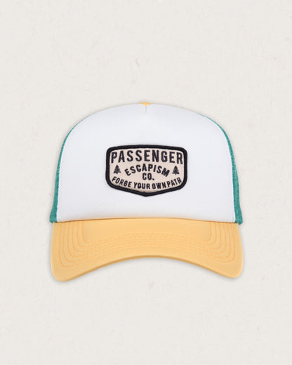 Forge Snapback Trucker Cap - Mustard Tricolour - Lifestyle