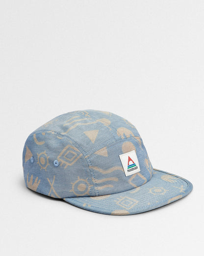 Azara 5 Panel Cap - Abstract Dark Denim - Lifestyle
