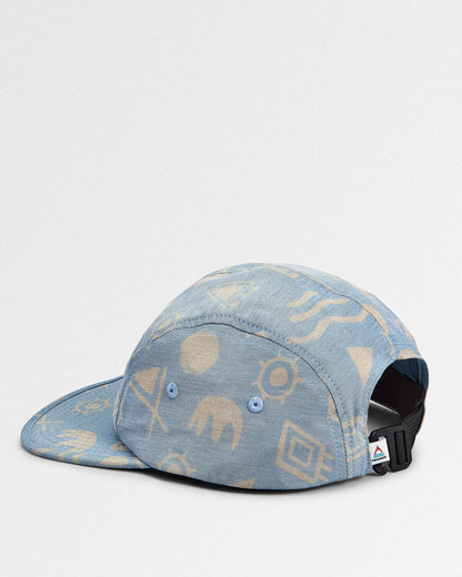 Azara 5 Panel Cap - Abstract Dark Denim - Lifestyle