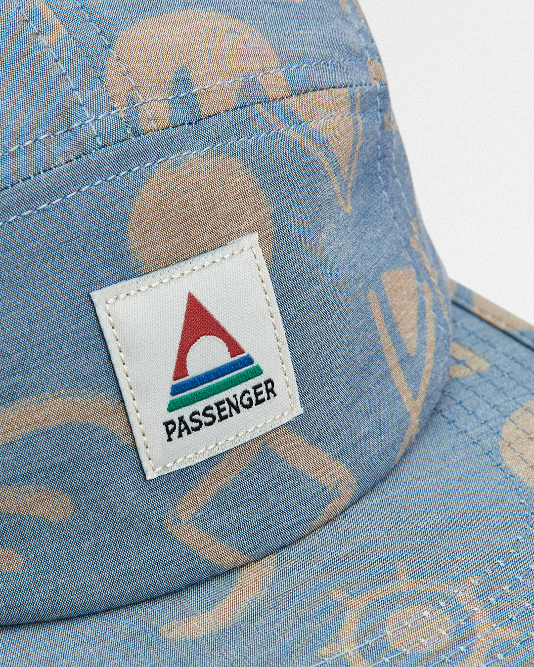 Azara 5 Panel Cap - Abstract Dark Denim - Lifestyle