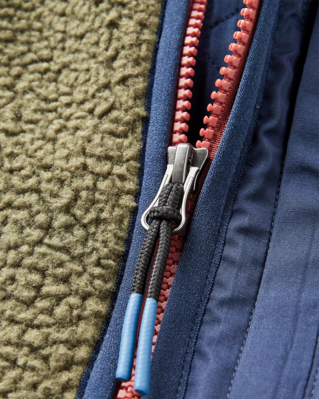 Offgrid 1/2 Zip Sherpa Fleece - Khaki - Flatlay