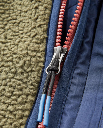 Offgrid 1/2 Zip Sherpa Fleece - Khaki - Flatlay