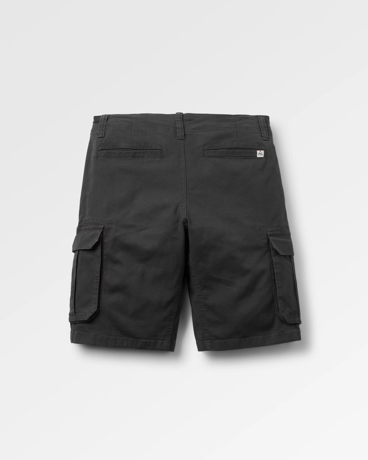Lakeside Cargo Cotton Short - Faded Black - Flatlay