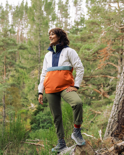 Skyline Waterproof Anorak - Burnt Orange/Birch - Lifestyle