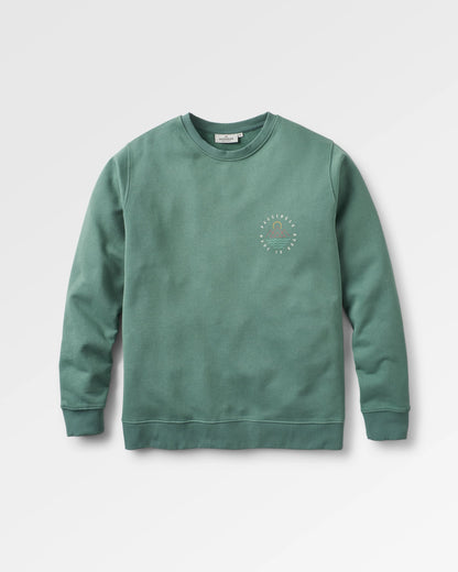 Escapism Regular Fit Sweatshirt - Dark Forest - Flatlay