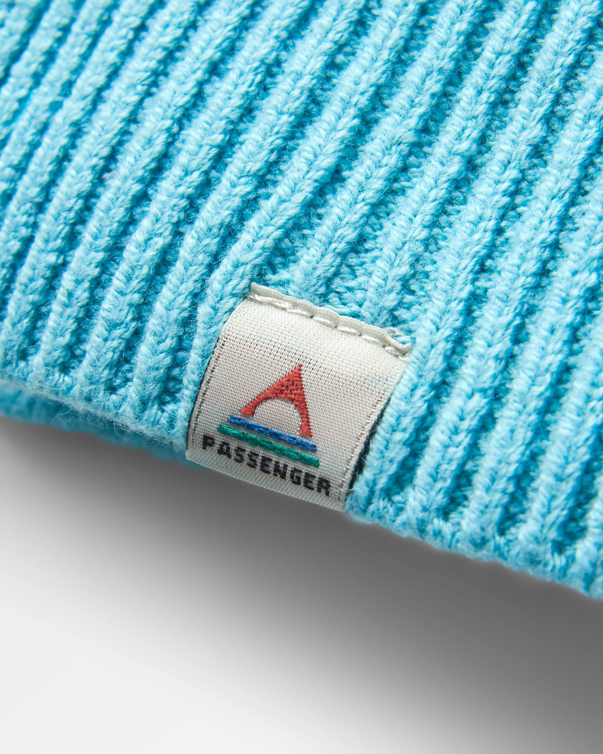 Cove Cotton Knitted Hoodie - Retro Blue  - Flatlay