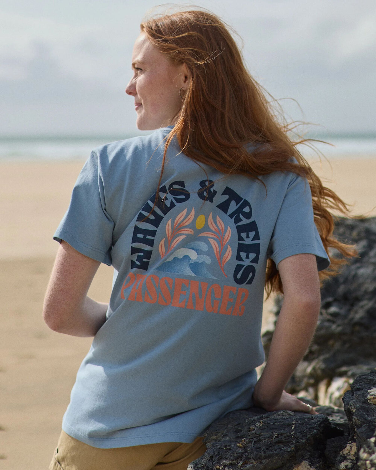 Dawning T-shirt - Faded Denim - Lifestyle