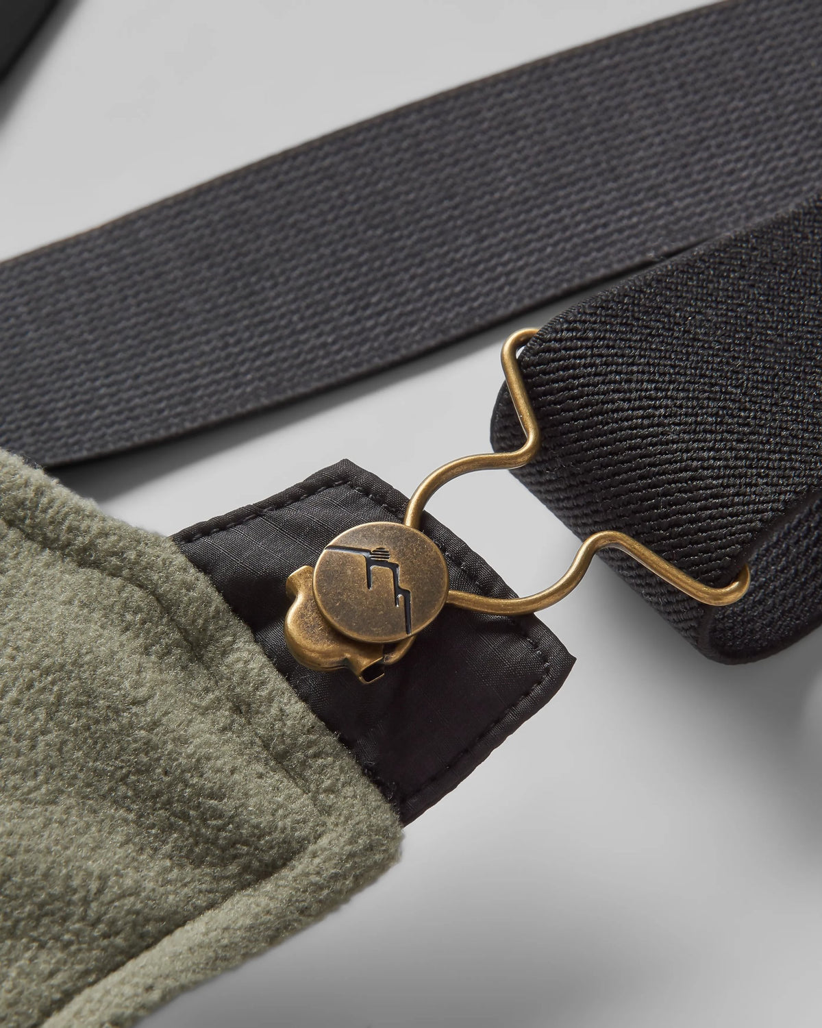 Ace Polar Fleece Dungarees - Dusty Olive - Flatlay