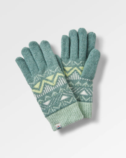 Nettle Knitted Gloves - Arctic - Flatlay