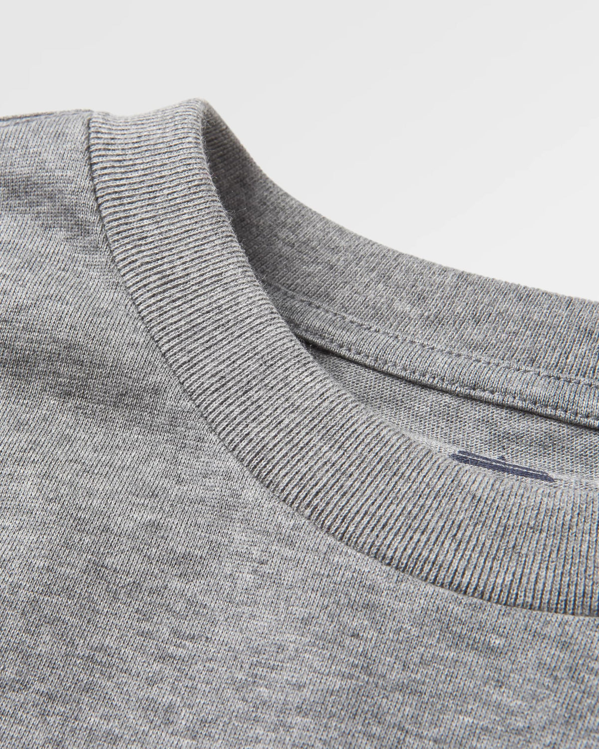 Heritage Relaxed Fit T-Shirt - Dark Grey Marl - Flatlay