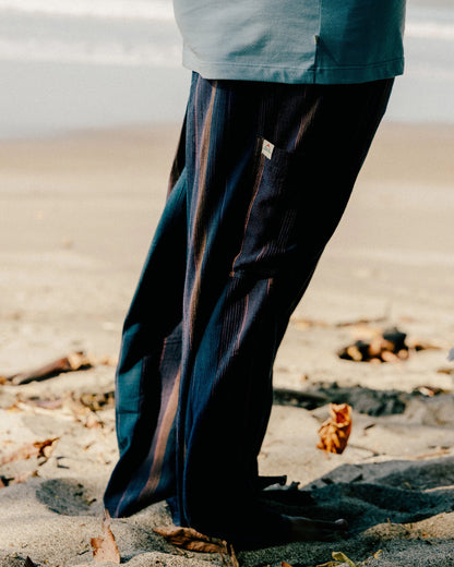 Someday Woven Trouser - Dark Denim Multi Stripe - Lifestyle