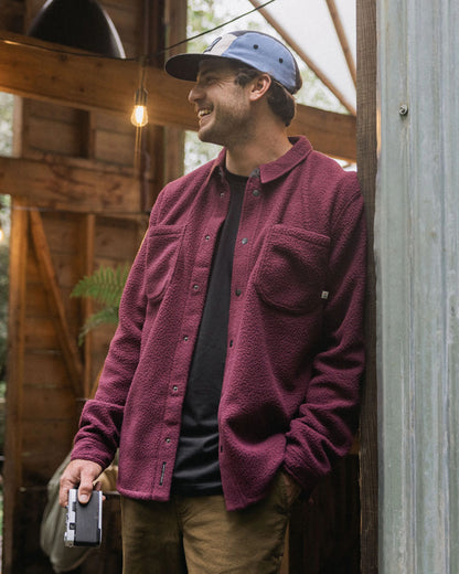 Backcountry Sherpa Fleece Shirt - Fig - Lifestyle