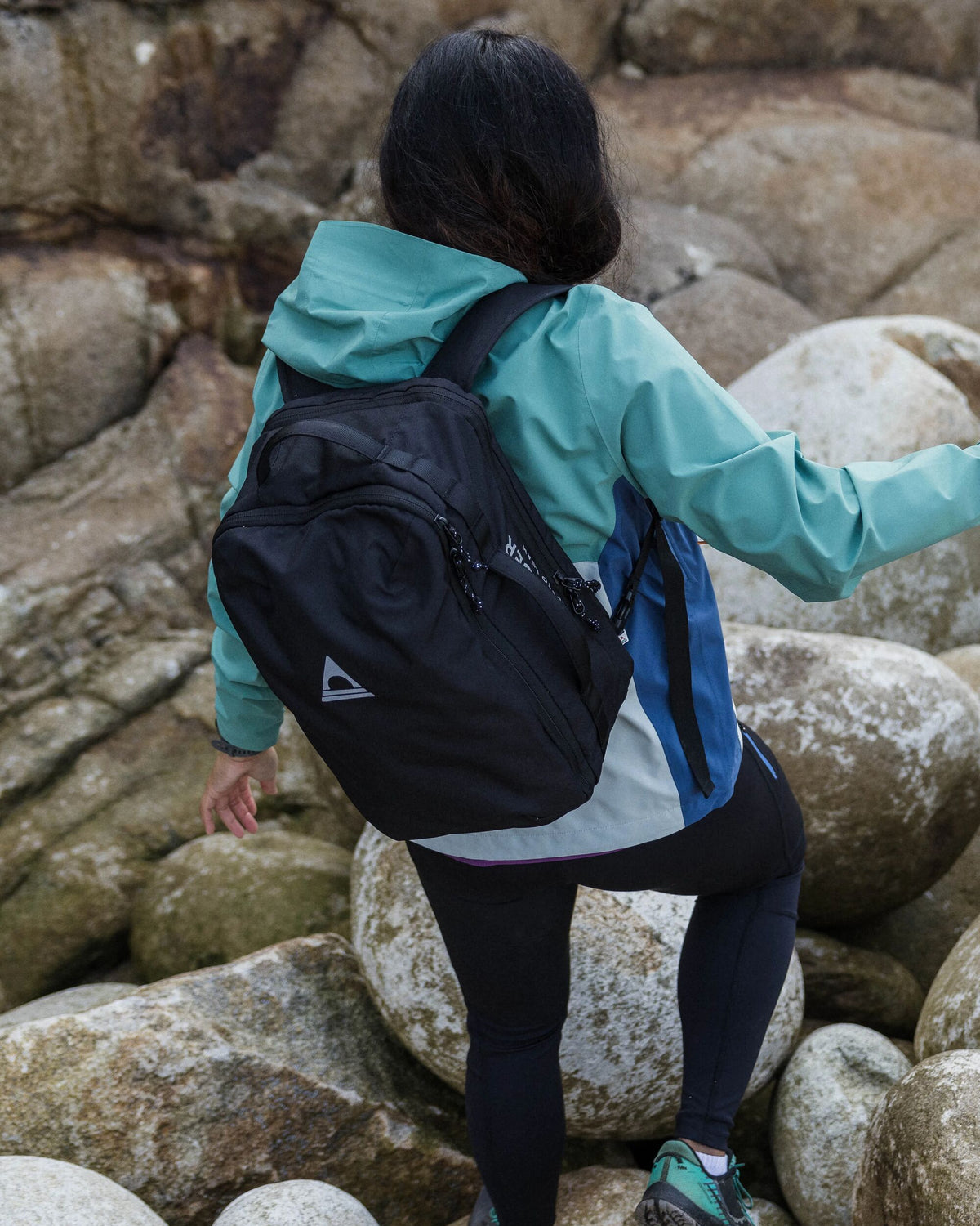 Stratos Duffel Backpack - Black - Lifestyle - Female