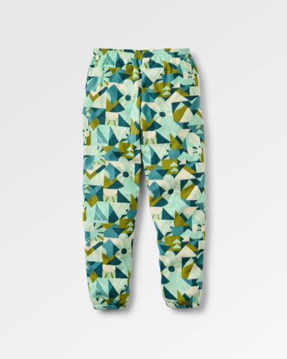 Ace Polar Fleece Joggers - Sun Patch Aquamarine - Flatlay