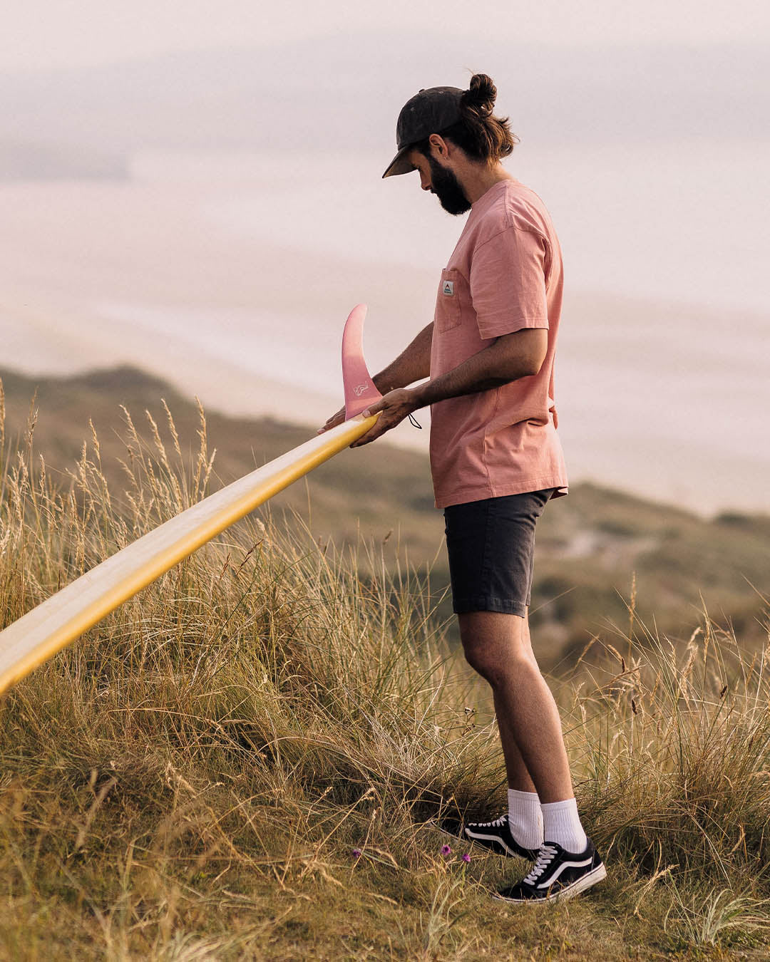 Heritage Relaxed Fit T-Shirt - Peach - Lifestyle
