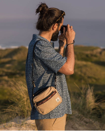 Cove Cotton Short Sleeve Shirt - Blue Mini Geo - Lifestyle