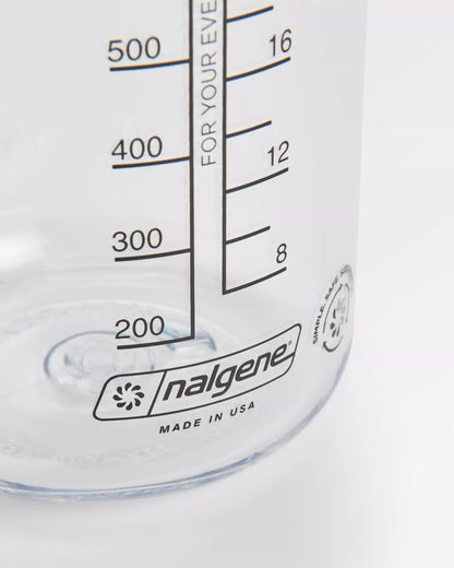 Nalgene 1L Wide Mouth Water Bottle - Clear - Clear - Flatlay