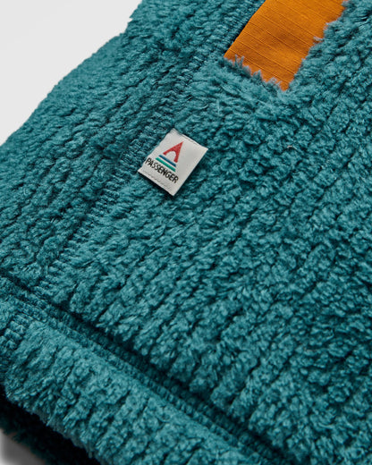 Venturescape Men's Fleece - Retro Orange/Tidal Blue - Flatlay