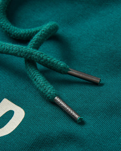 Yuca Cotton Hoodie - Rain Forest - Flatlay
