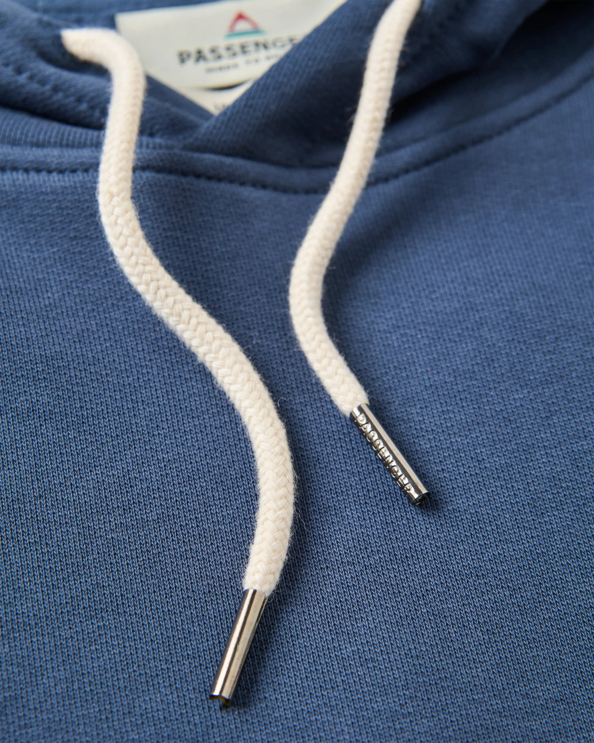 Patch Cotton Hoodie - Rich Navy - Flatlay