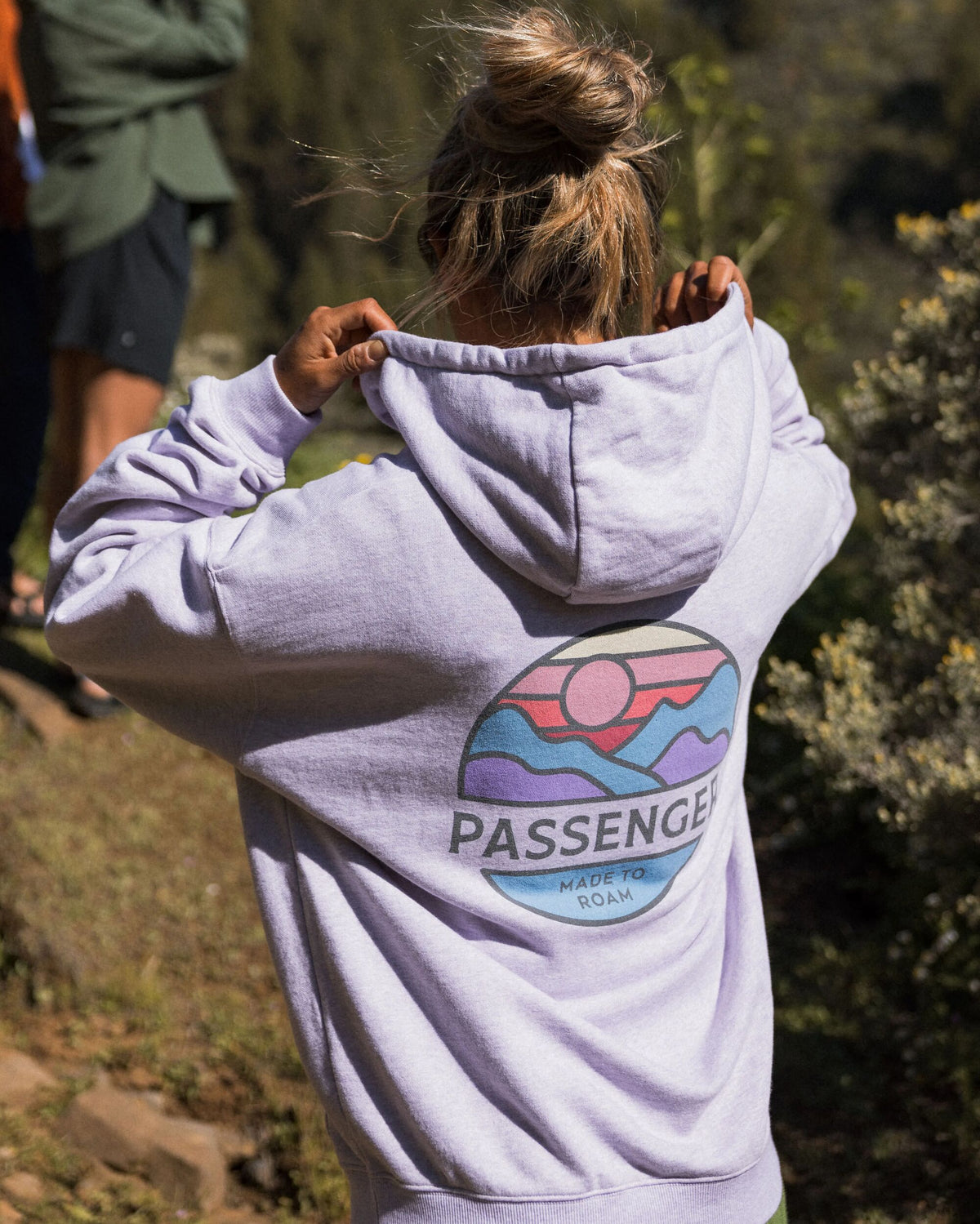 Laidback Cotton Hoodie - Lilac Mist Marl - Lifestyle