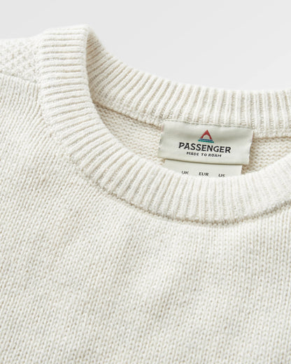 Cove Knitted Jumper - Off White - Flatlay